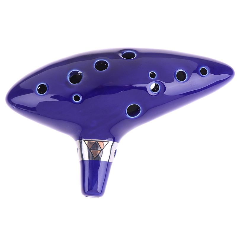 Instrument Blue Ocarina Musical Flute 12 Hole Ocarina Ceramic Alto C Legend Of ddmysmile Ocarina Flute Ocarina Inspired Of Time 1Pc Smile