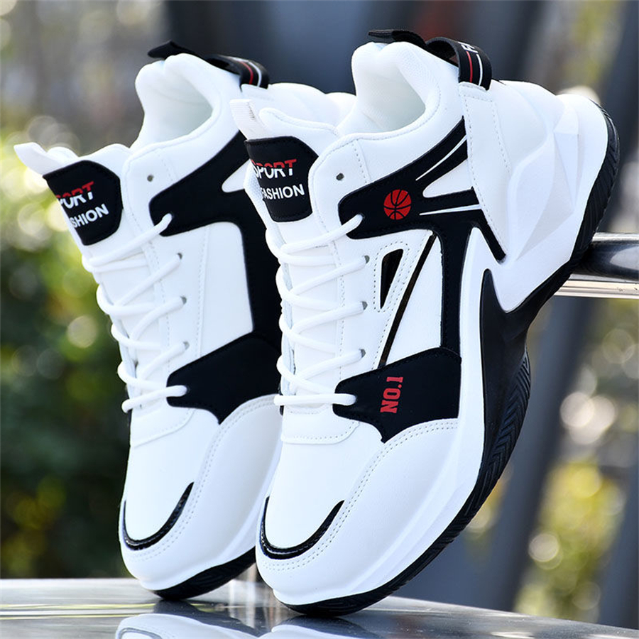 2024 New High Top Basketball Shoes Men Basket Shoes Mesh Breathable Anti slip Sports Shoes Boys Leather Waterproof Running Shoes