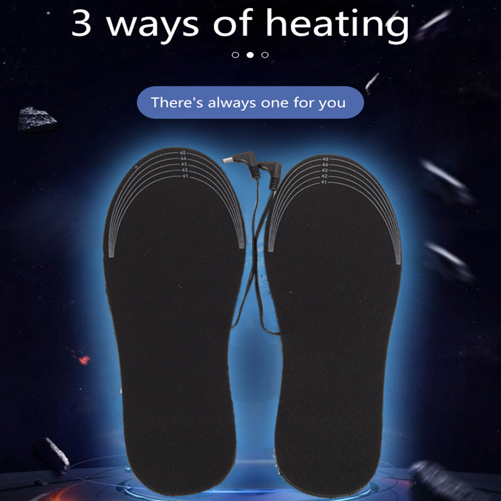 Warm Sock Pad Mat Thermal Shoes Sock Pad Electric Heated Shoes Full Foot Fever Winter Electric Heated Insoles for Outdoor Skiing