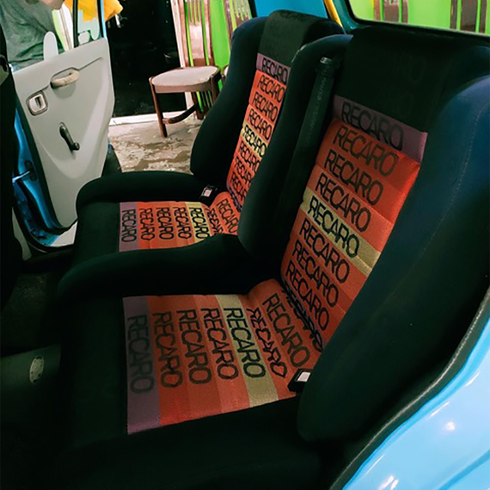 39.37*62.99" RECARO High Quality Hyper Bride Seat Fabric JDM Car Seats Cover Door Panel Cloth