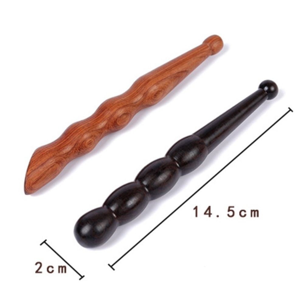 Point Trigger Physiotherapy Massage Wooden Stick Reflexology Massager Tool Body Massage Stick Foot Spa Tool Muscle Roller Stick smile