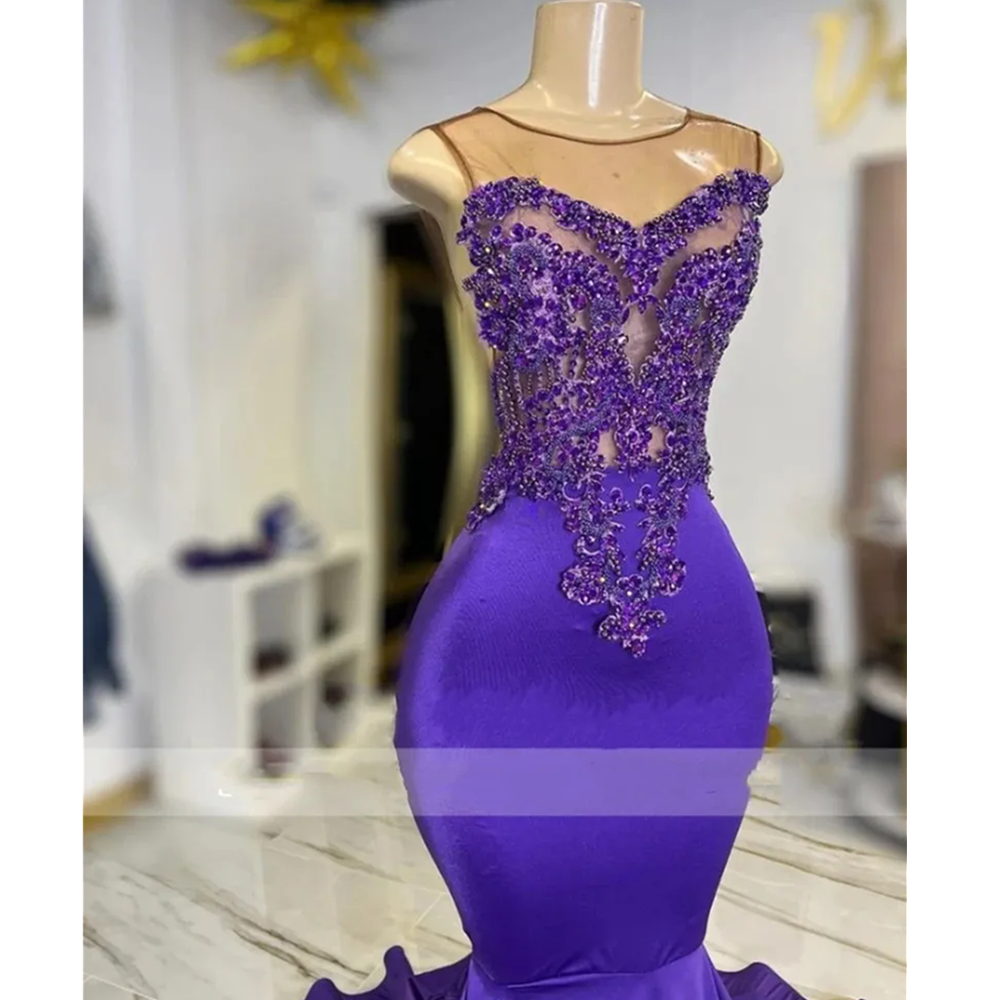 Beautiful Evening Dresses For Women Fashion Vintage Sexy Off Shoulder With Sleeves Slim Fluffy Princess Style Mopping Prom Gowns 01