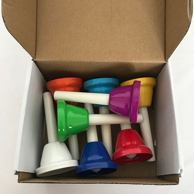 Hand Bells Colorful Diatonic Metal Bells Hand Percussion Bells Musical Bells for Classroom Party