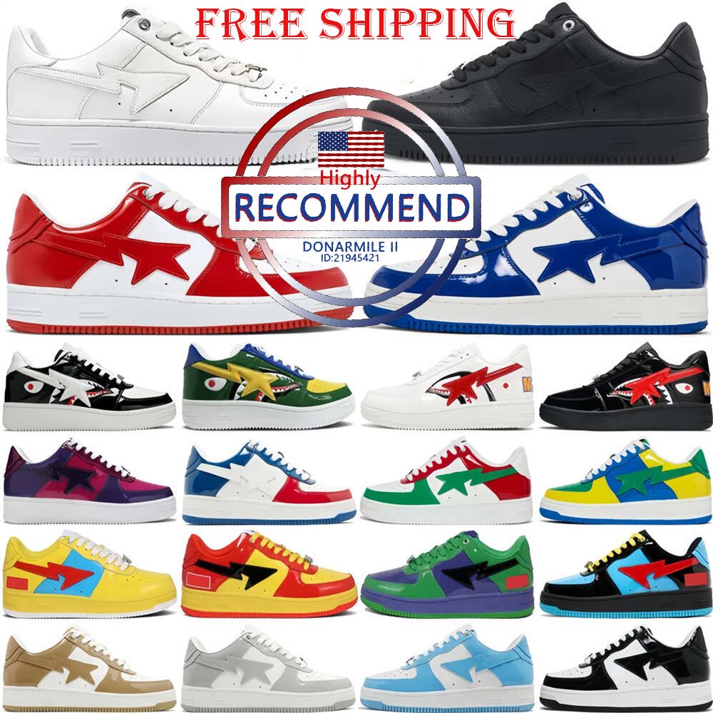 Casual Sta Shoes Sneakers Designer for Stases Womens Low Black White Blue Orange Camo Green Pastel Pink Nostalgic Grey Mens Outdoor Fashion Trainers Free shipping