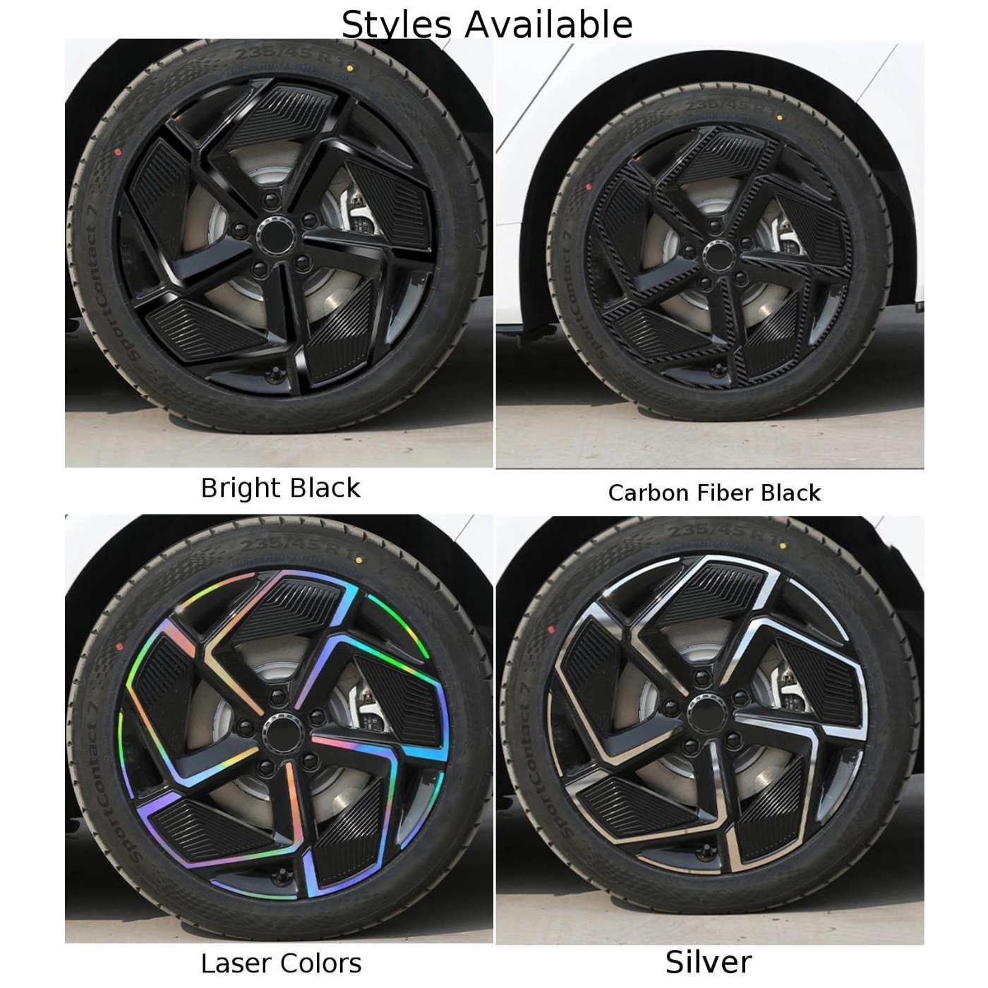 4PCS Car Wheel Hub Stickers Fit For BYD For SEAL EV 2023 PVC Vehicle Wheel Hub Stickers Cover Decor Exterior Accessories