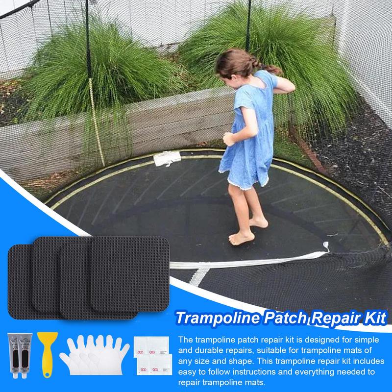 Trampoline Mat Patch Repair Kit Multipurpose Trampoline Repairing Tool 5 X 5 Inches Square On Patches Repair Trampoline Mat Tear