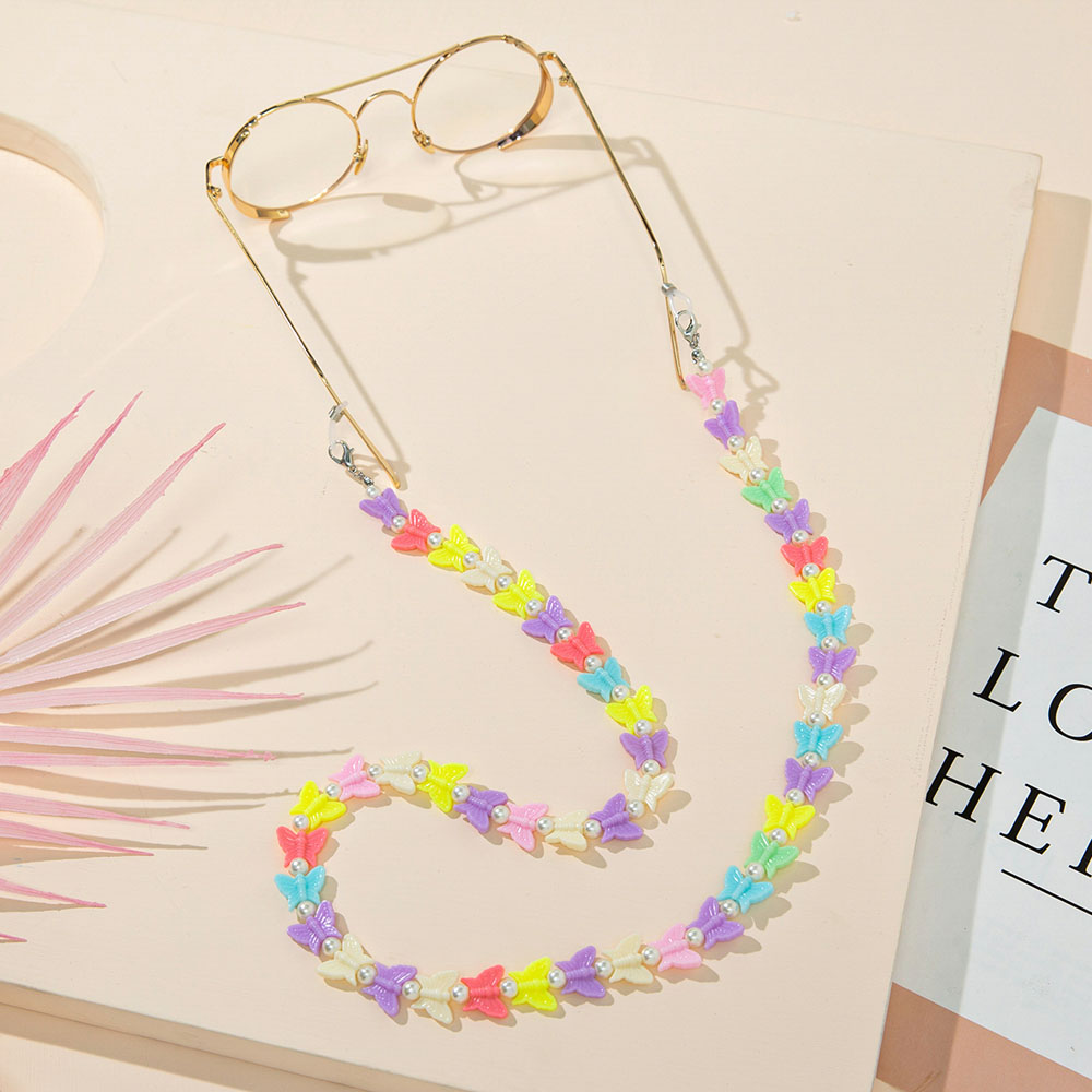 Colorful Eyeglasses Chain Anti-lost Sunglasses Spectacle Holder Anti-Drop Neck Cord Mask Chain Lanyard Eyewear Jewelry For Women