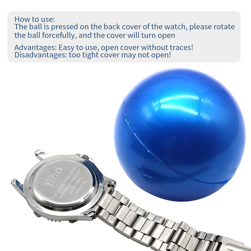 Screwing Ball Type Watch Back Case Opener Tool Accessory Practical Rubber for Watchmaker Watch Wristwatch Repair Accessory