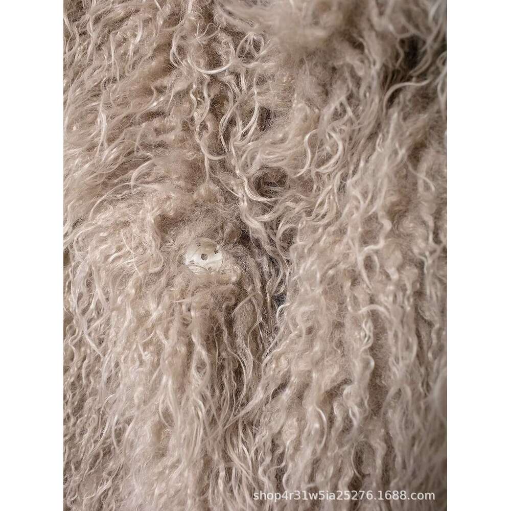 shanshi fur coat women Winter New Women's Fashion Short and Versatile Fur Coat