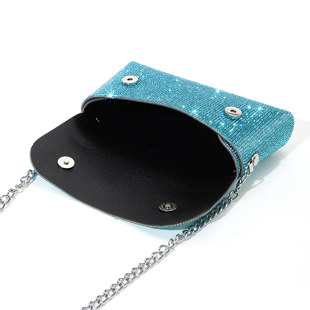 Fashion Women Evening Bag Brand Party Glitter Bag For Ladies Wedding Clutches Handbag Shoulder Bag Chain Bolsas Silver Purse