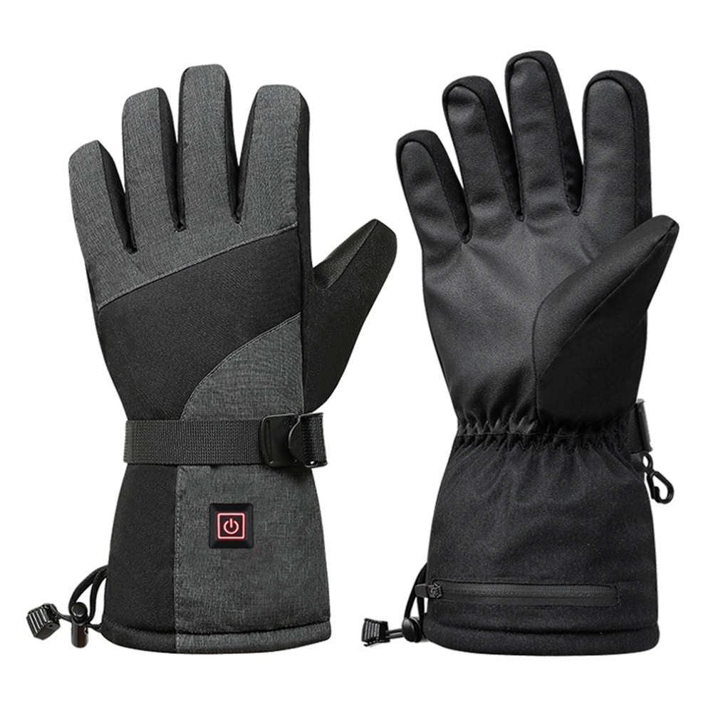 Graphene Ski Unisex Gloves 3 Speed Temperature Graphene Riding Gloves Touchscreen Non-Slip Windproof for Climbing Hiking Cycling smile