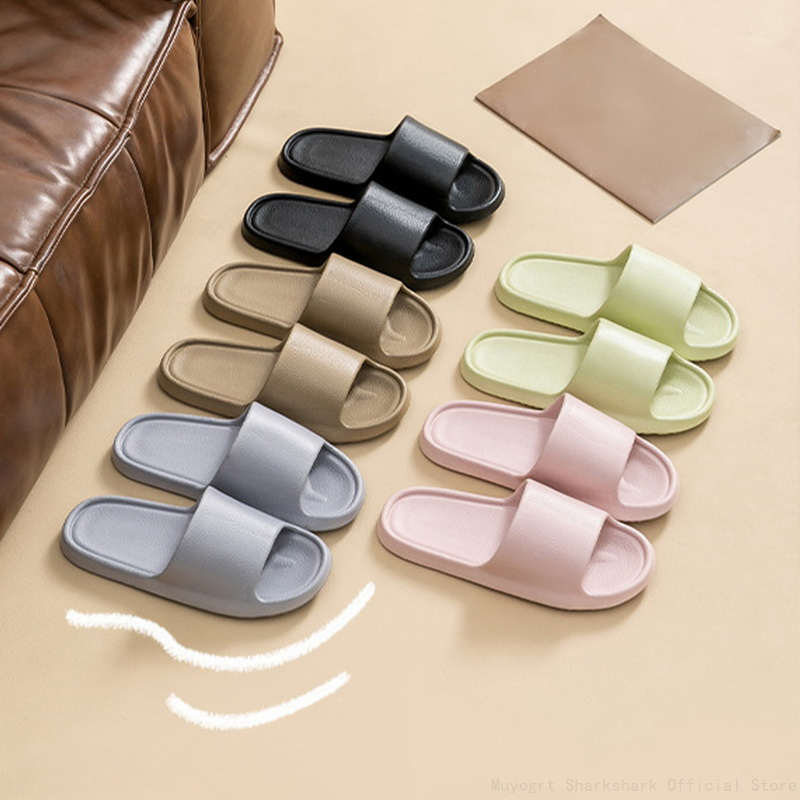 Slippers Women Beach Slides Leather Texture Solid Mens Indoor Bathroom Anti Slip Lightweight Eva Flip p Couple Sandals Summer f1d8 Coule