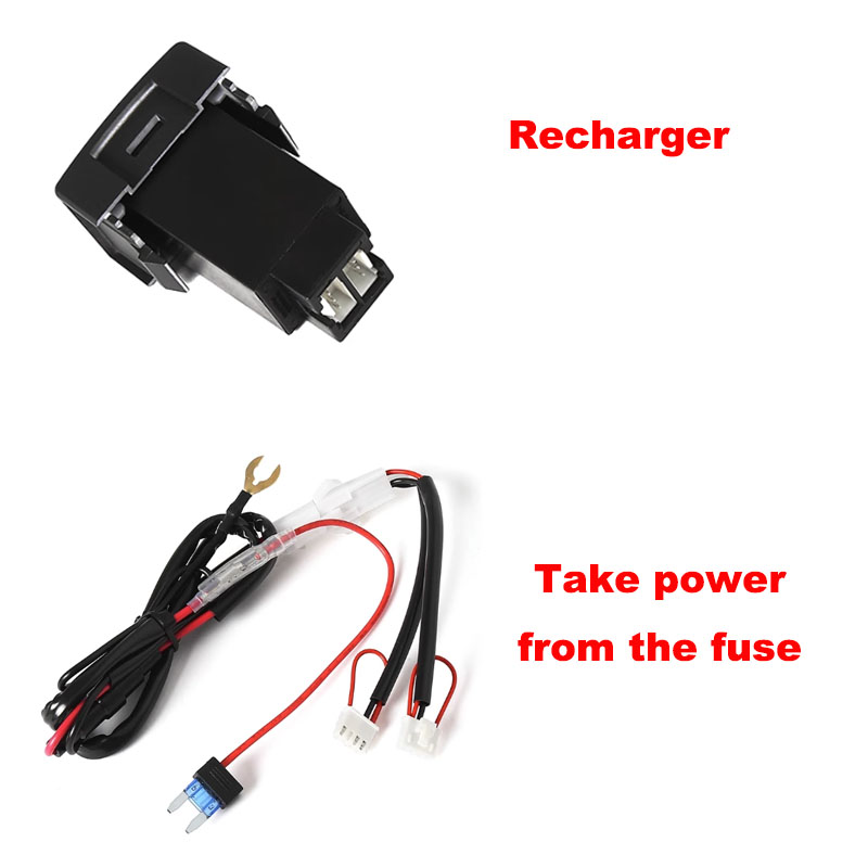 Car Charger Socket QC3.0 Dual USB PD Type C 12V Charging Outlet Power Adapter Phone For Suzuki Jimny 07-15 Wagonr WagonrX5