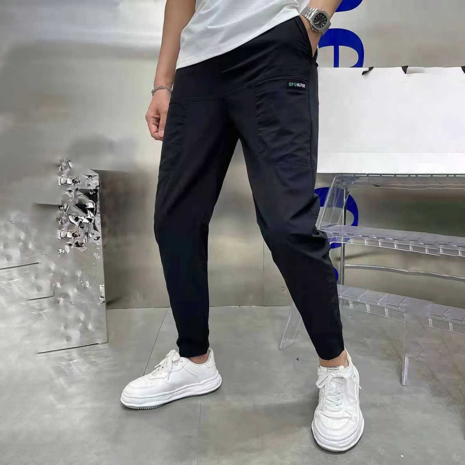 Fashion Multi Pocket Versatile Joggers Pants Sports Summer Casual Straight Leg Pants for Men Gym Sports Outdoor TrousersXJ250303