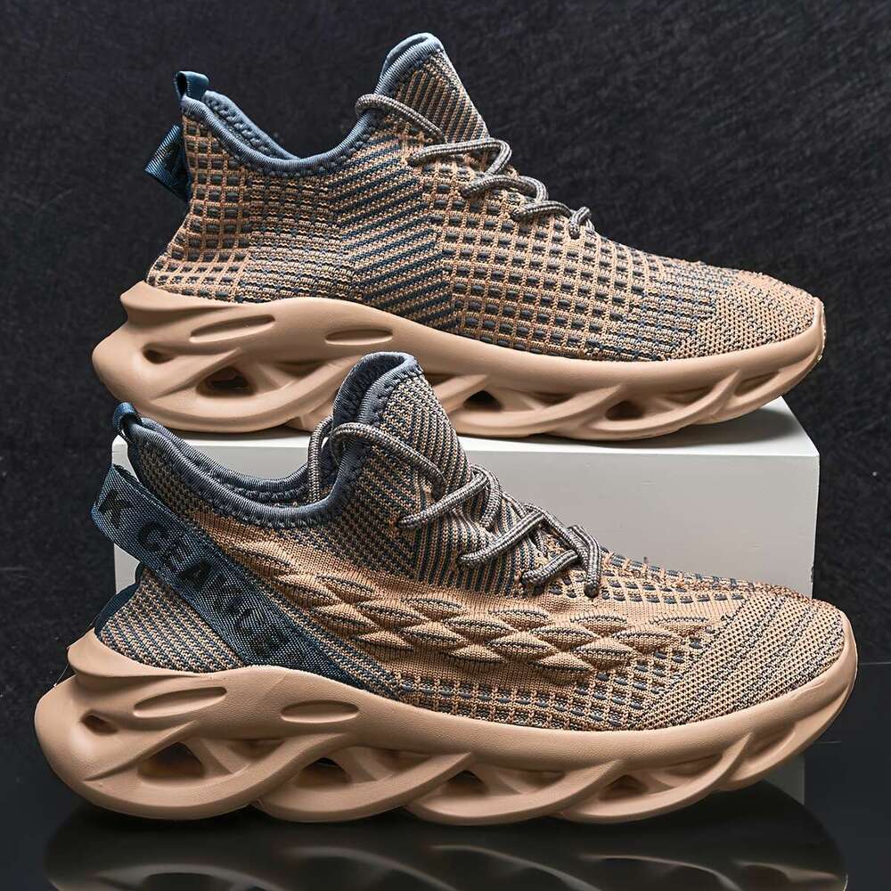 Women's Casual Sports Shoes, Breathable Low Top Running Sneakers, Trendy Lightweight Platform Trainers plus size
