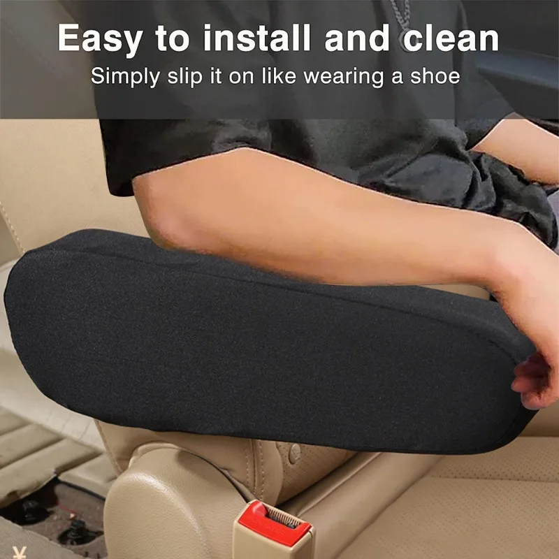 Car Seat Armrest Cover Universal Interior Auto Armrests Dust-proof Hand Armrest Protector Soft Comfortable Elastic Cloth Covers