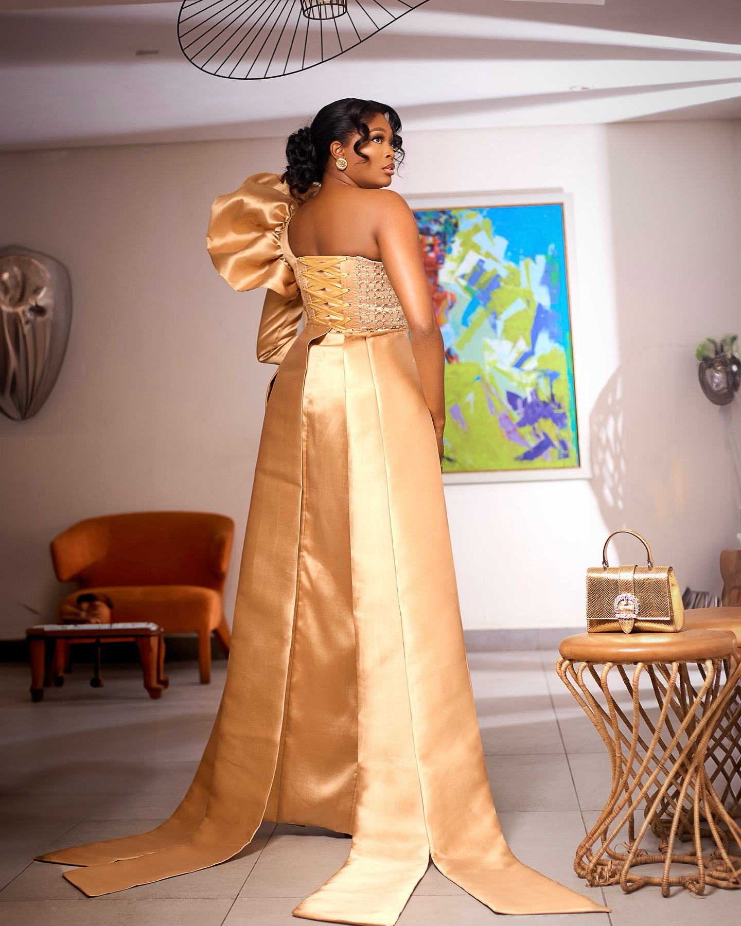 2024 Plus Size Gold Jumpsuits Mermaid Prom Dresses For Special Occasions One Shoulder Sequined Satin Evening Party Birthday Gowns Dress For Women Vest