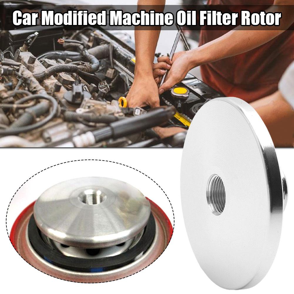 1pc Aluminum Automotive Threaded Oil Filter Adapter 1/2''x28 Internal To Filter 3/4x16 Threads Connector Fuel Threads Exter H5t9