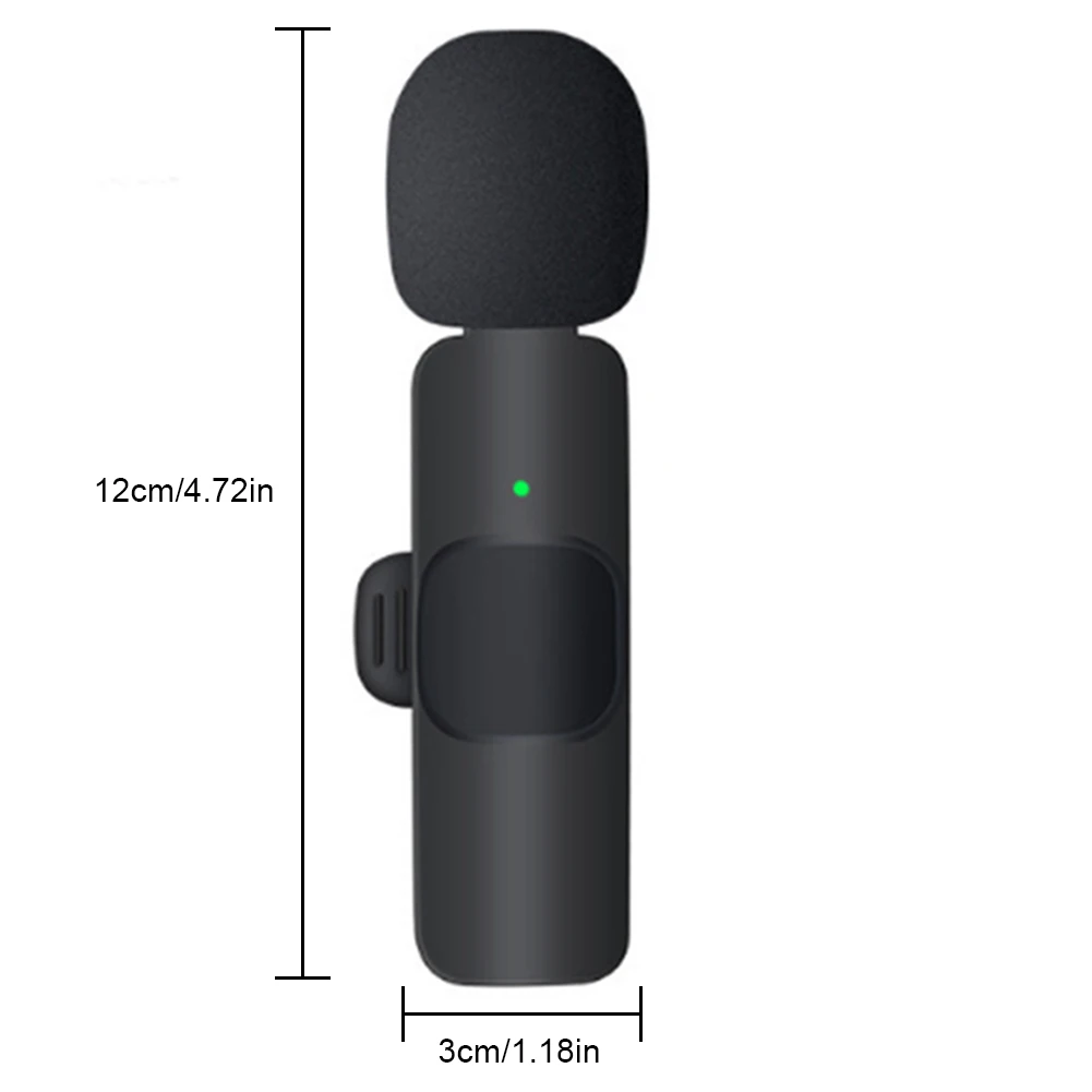 Portable Lavalier Lapel Microphone Condenser Accessories for Live Broadcast Gaming Phone Audio Video Recording Mini Mic