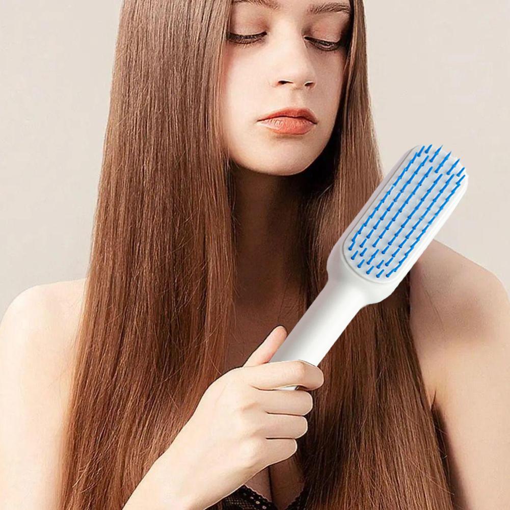 Magic Retractable Comb Self Cleaning Hair Brush Massage Hair Smoothing Comb Anti-static S1J0