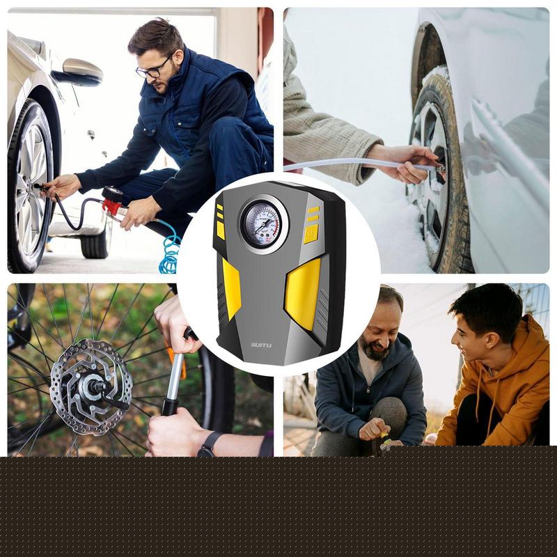 Pump For Air Car Iatables 12V Quick Iator Multifunctional Tire Auto Wheel Digital Automotive Tire Repair Tools Pump For smile