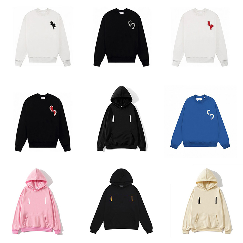 Men's Hoodies Customizable Designer Harajuku Hip Hop Cotton Color Oversize And Women's Couple's Hoodie Basic Style Mens Winter Round Neck