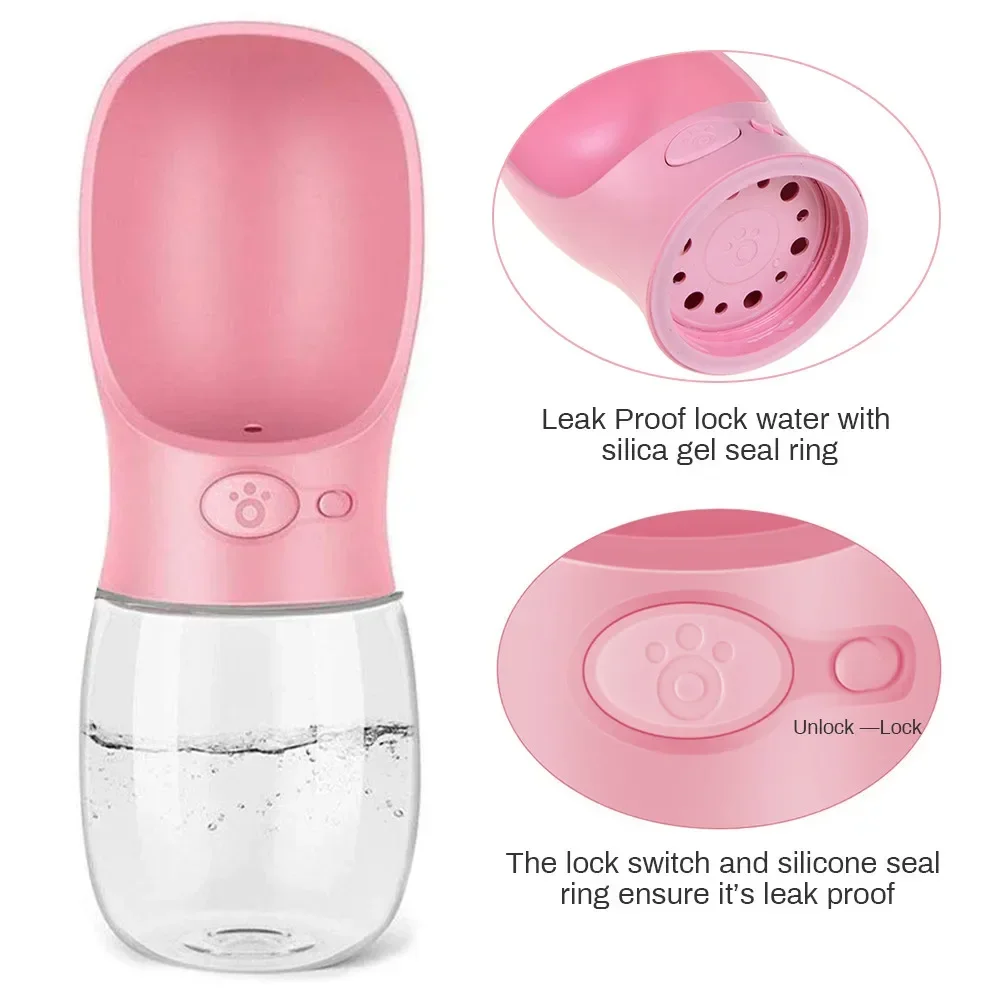 ml Portable Dog Water Bottle Bowl Outdoor Walking Puppy Pet Travel Cat Drinking Dogs Supplies