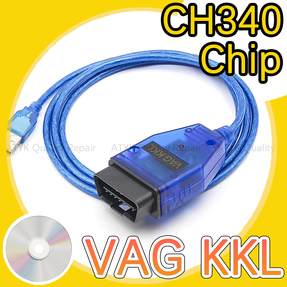Chip VAG KKL Ch340 409 Obd2 Scanner Automotriz Cable ddmysmile USB Interface Vag409 Diagnostic Tools Repair Equipment Auto Truck Tool Smile