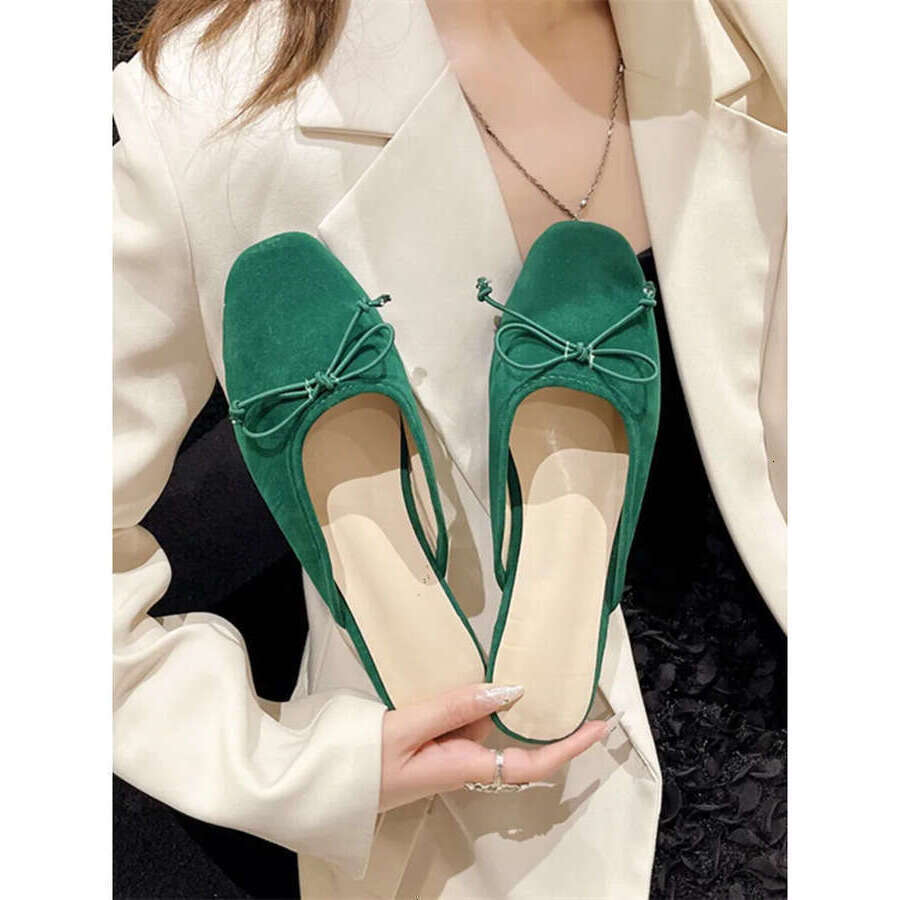 Female Shoes Butterfly-Knot Slippers Flat Cover Toe Low Slides ck 2025 Designer Soft Rubber Scandals Bonded Leather Bu 9b37