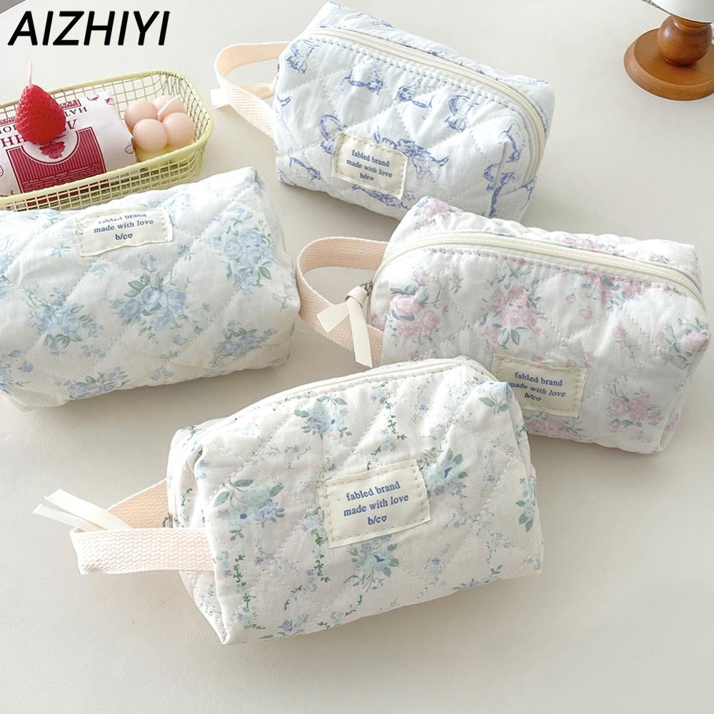 New ral for Women Pouch Organizer Girls Quilted Kits Female Travel Cosmetic Case Makeup Bag