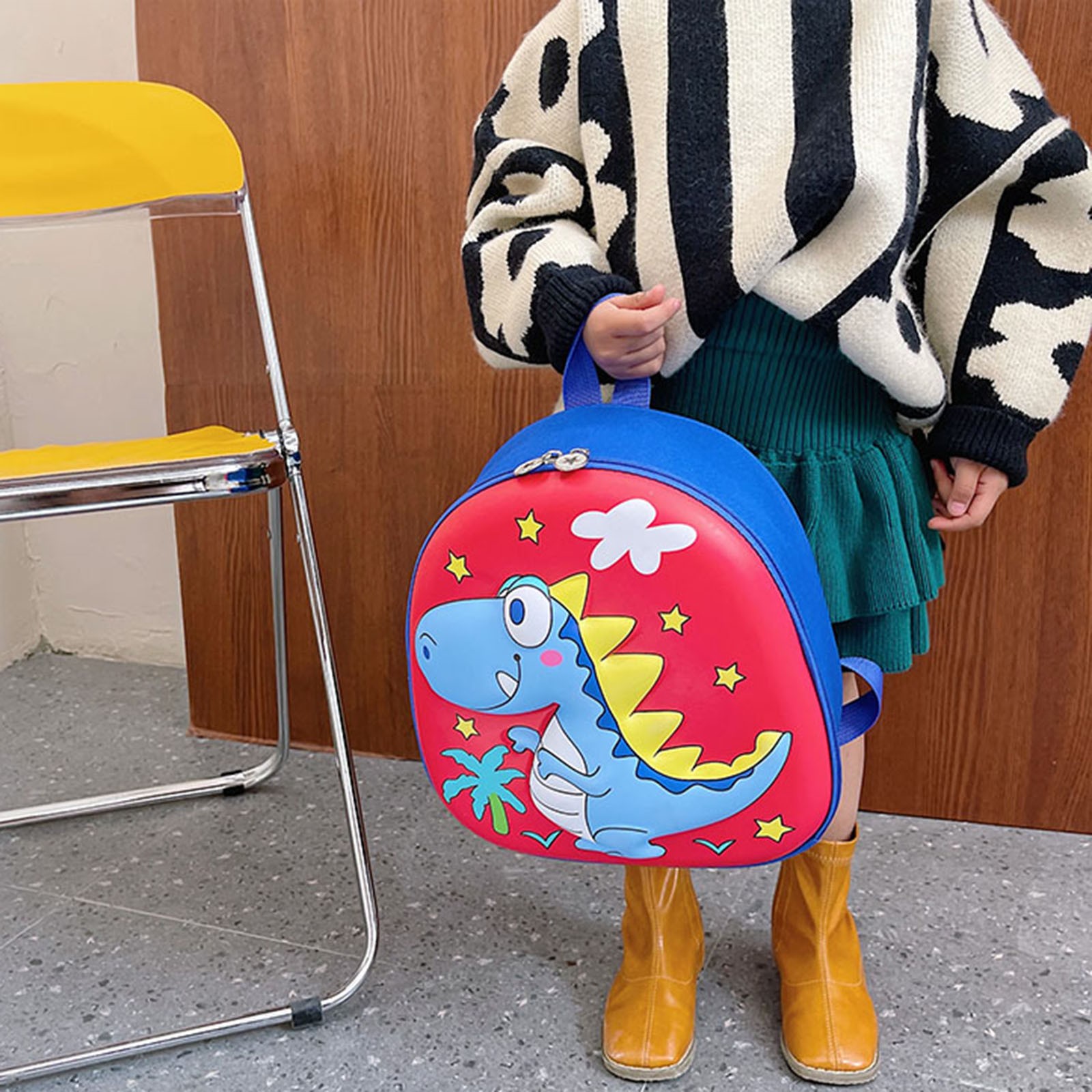 Cute Dinosaur Funny Pattern School Backpack Snowboard Backpack For Boys School Bag For Girl Kid Bag Mochila Infantil Menina smile