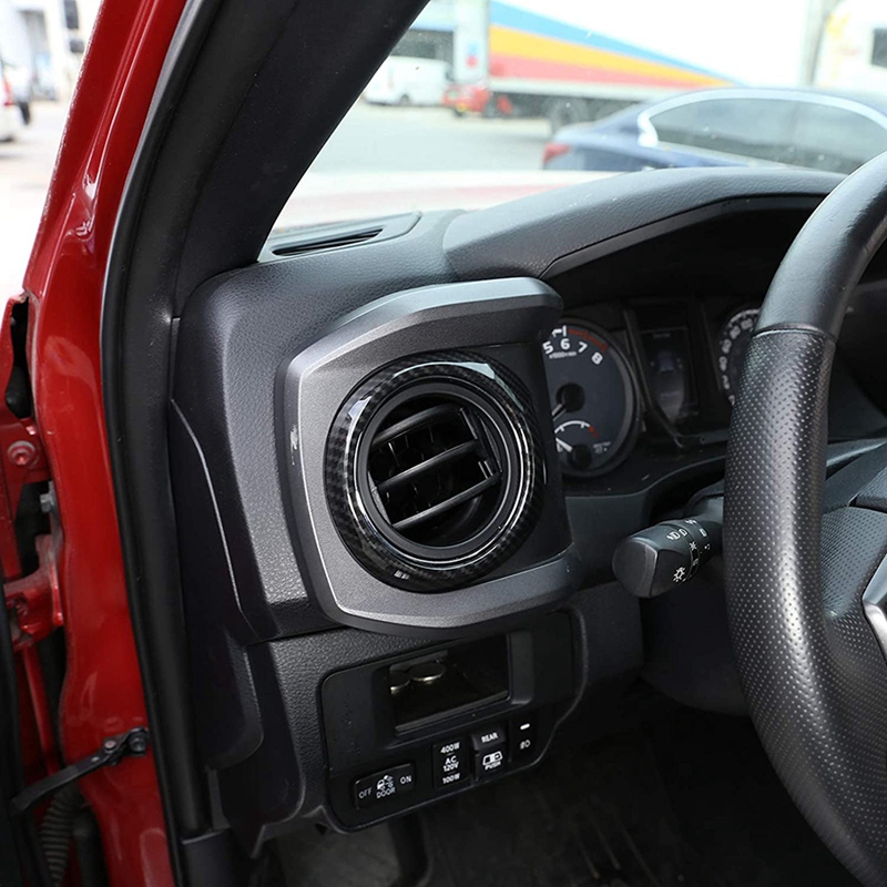 Console Conditioning Central Air Vent Rings Frame Cover Trim ddmysmile Car Accessories For Toyota Tacoma 2016-2020 Smile