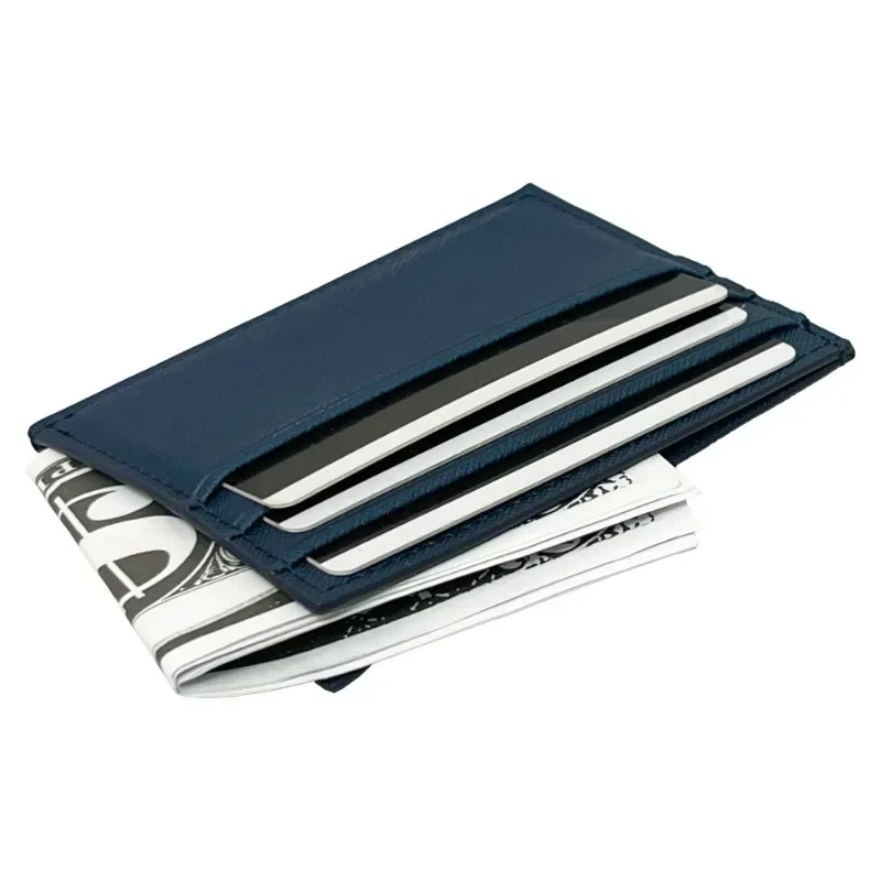 Large Capacity Multi-slot Bank Credit Card Gift Card Case ID Bag for Men Women Candy Color PU Leather Ultra-thin Card Holder