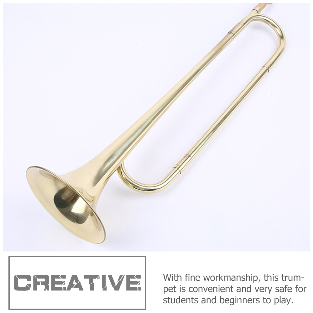 Musical Instrument Trumpet Kids Children Preschool Music Toy Wind Instrument Kids ddmysmile Trumpet Beginer With Gloves Smile