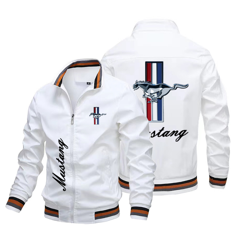 2023 New Trendy Hot Sale Ford Mustang Logo Men's Jacket Fashion Brand High Quality Oversized Moto Racing Breathable Tops