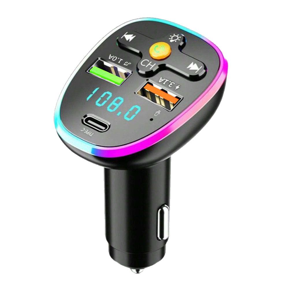 Mp3 Er Bluetooth Car 5.0 Fm Transmitter Handsfree Adapter Disk Usb Car Modulator With Charge Mic Radio Quick U ddmysmile Bui I4j0 Smile