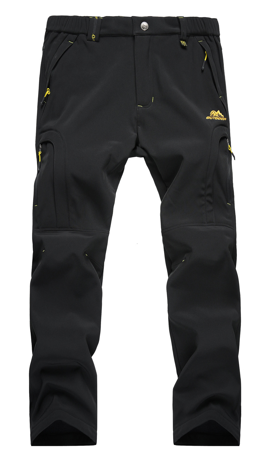 Mens waterproof hiking pants outdoor wool lined sled pants winter soft shell sled pants 241112