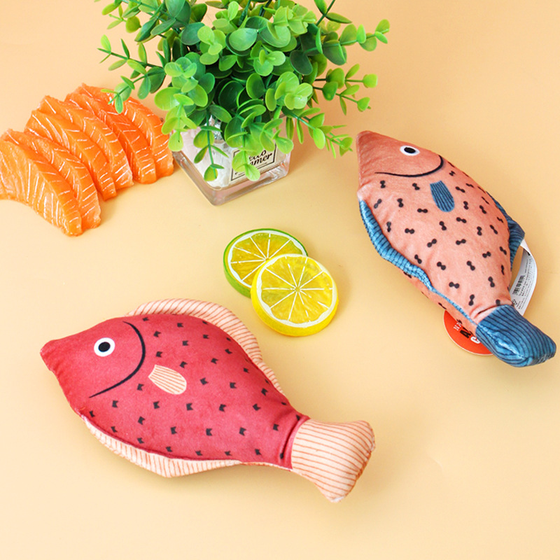 Squeaky Sea Fish Shape Sphynx Cat Toy Caip Plush Stuffed Pet Toys for Cats Gotas Kitten Kedi Funny mascotas Play Accessories