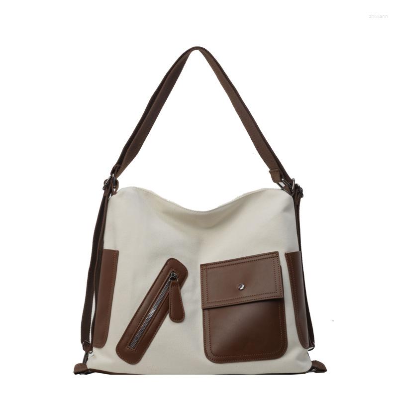 2025S designer Korean Style Canvas Tote Bag for Women - Large Capacity Shoulder Messenger Backpack Handbag shoulder women bag crossbody bag