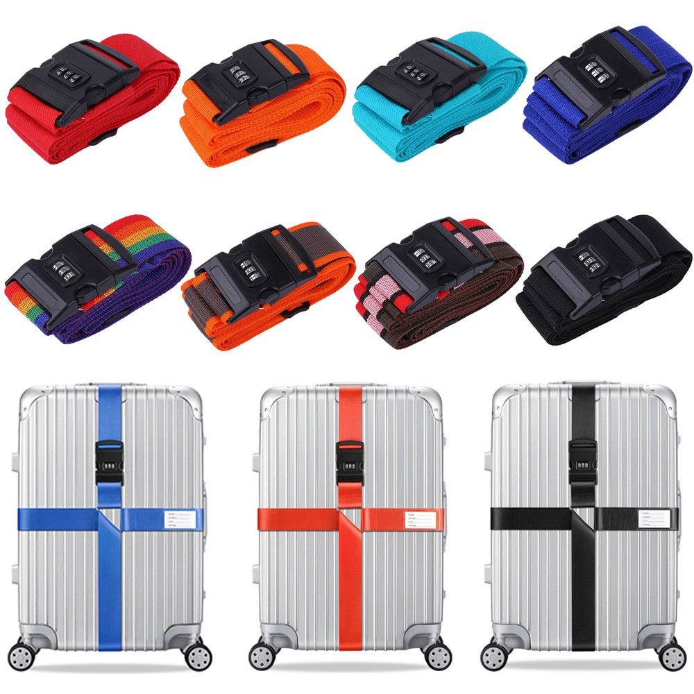 Lage Adjustable Buckle 1Pc Strap Anti-theft Lage Strap Bundling Belt Travel Suitcase Accessory Cross Strap Packing Belt smile