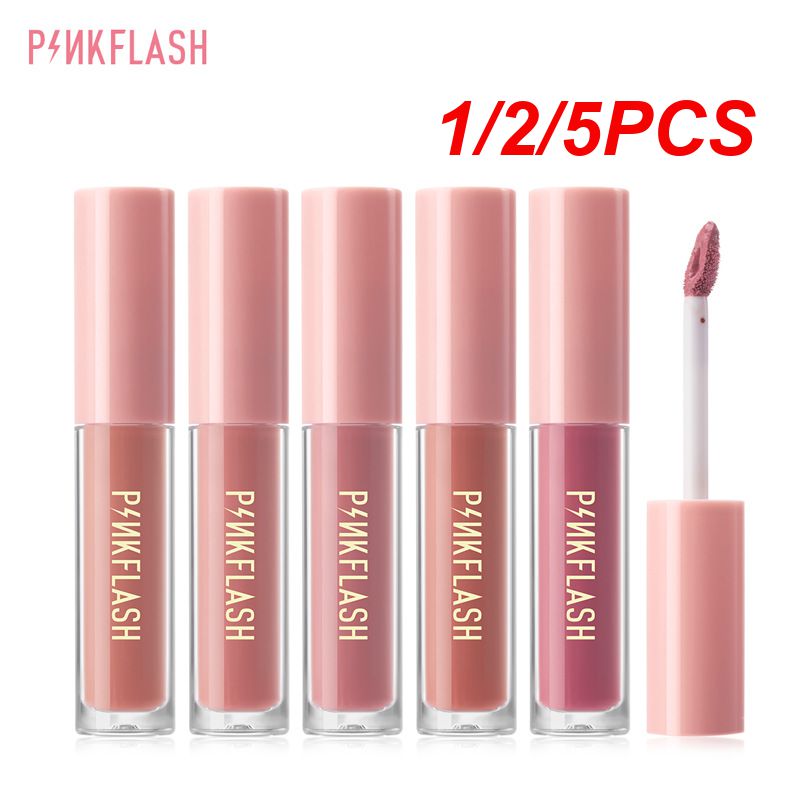 Lipstick Matte 1/2/5PCS Liquid Waterproof Lip Gloss Long Lasting Veet Red Lip Tint Matte Lip Gloss Korean Cosmetics TSLM1 smile