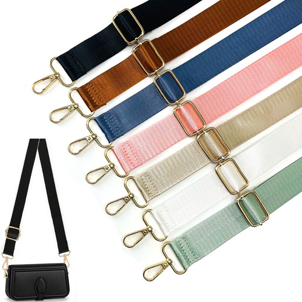 Bag Adjustable Nylon Strap Solid Color Shoulder Bag Strap Handbag Strap Handbag Handle Crossbody Bag Belt Bag Accessories smile