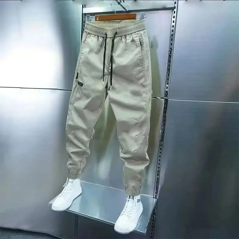 Cotton Joggers cargo pants mens streetwear hip-hop sports pants mens casual harem Trouser summer Harajuku brushed pants mens 241113