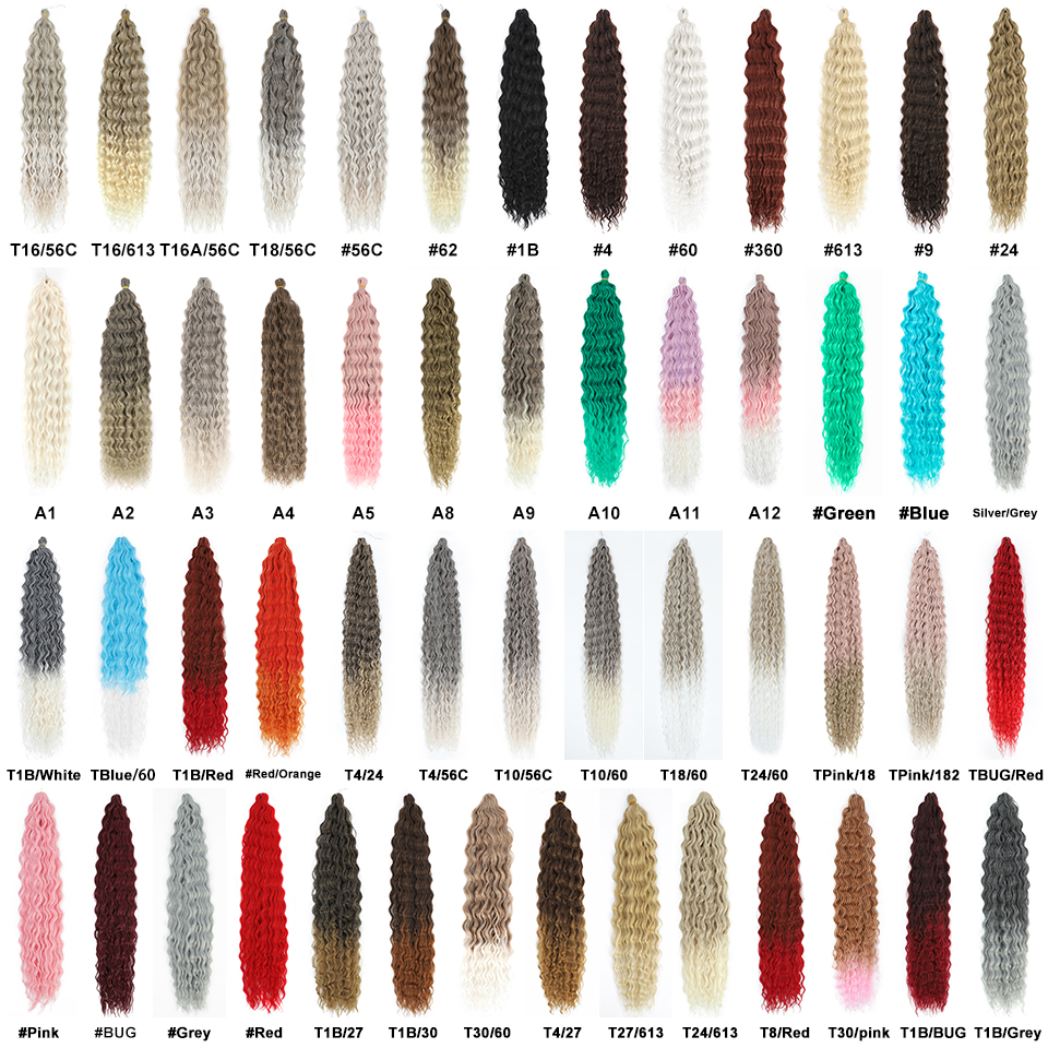 Inch Synthetic Crochet 30 Ddmysmile Hair Extensions African Curls Ariel Water Wave Twist Braid Afro Curl Deep Wave Braiding Hair Extension Smile