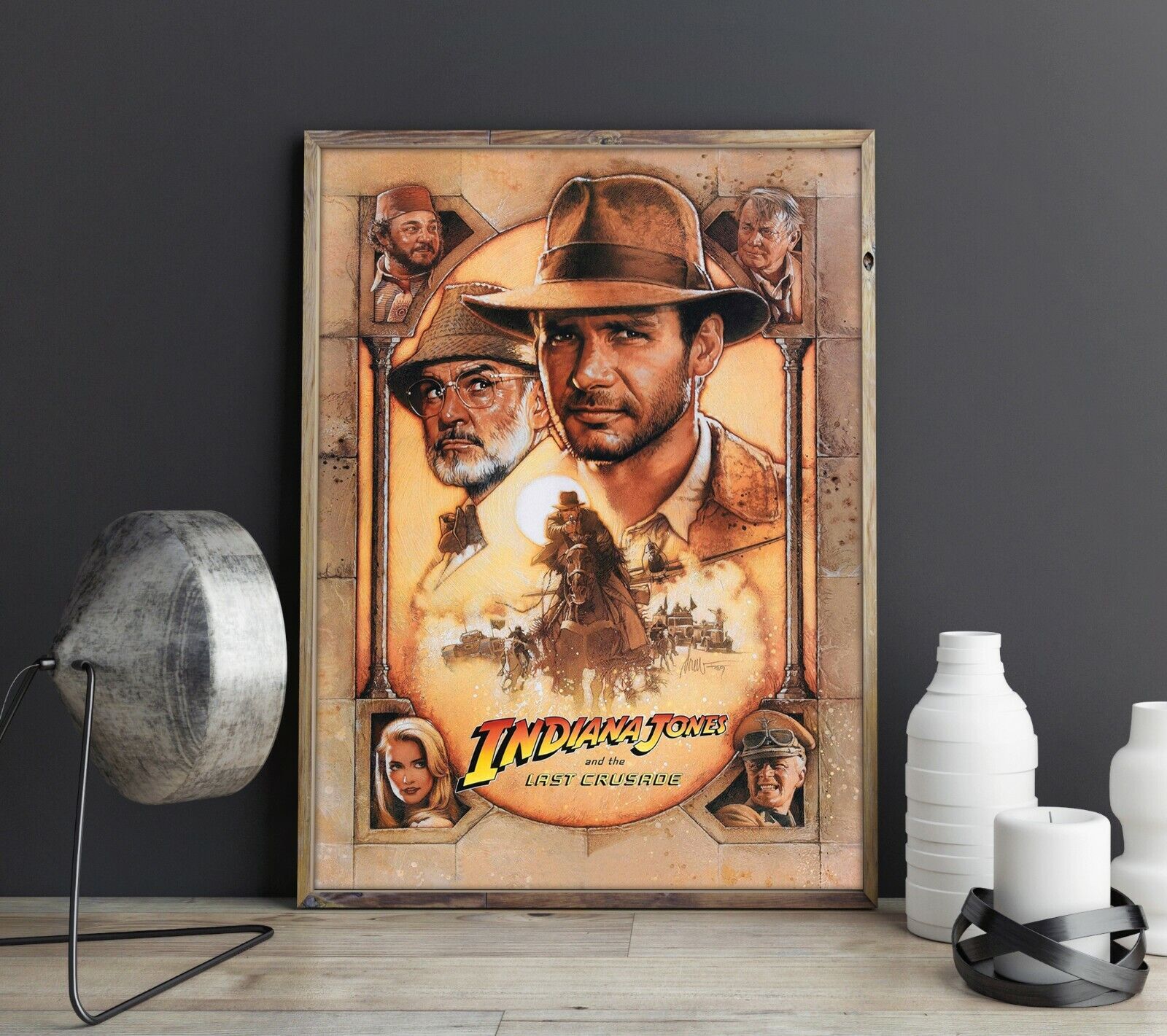 Indiana Jones and the Last Crusade Movie Art Film Print Silk Poster Home Wall Decor