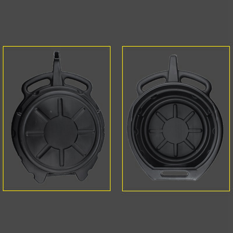 7.5L Oil Drain Pan Waste Engine Oil Collector Tank Gearbox Oil Trip Tray for Repair Car Fuel Fluid Change Garage Tool