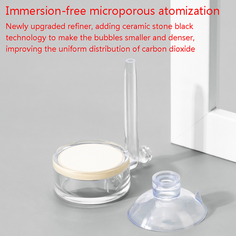 Aquarium CO2 atomizer transparent diffuser purifier integrated PC material special ceramic plate fish tank