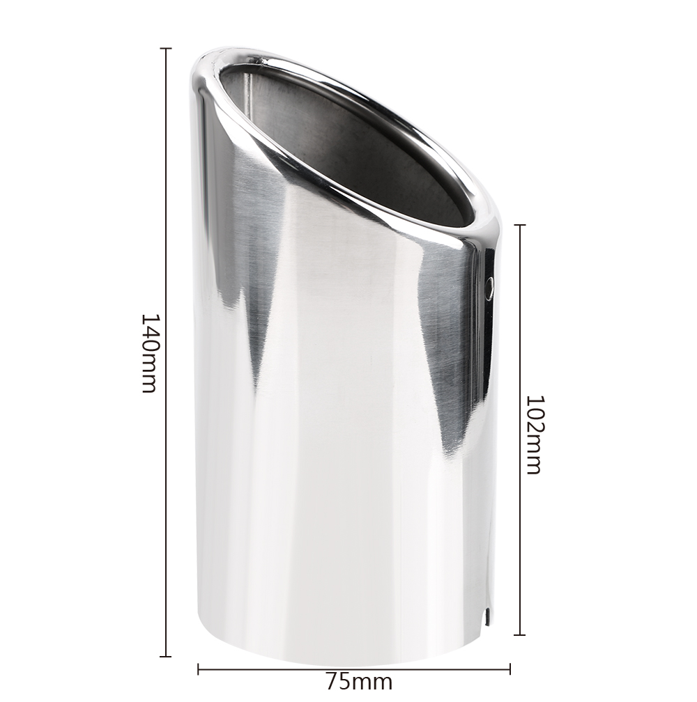 Car Exhaust Tip Muffler Pipe Cover 2pcs For Audi A4 B8 A3 A1 Q5 For VW Tiguan Volkswagen Passat B7 CC Auto Accessories