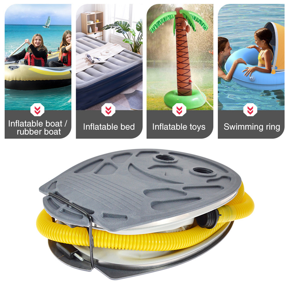 Beds Double Air Rapid Chamber Foot Pump Portable High Pressure Iatable ddmysmile Boat Iate Deflate Rowing Outdoor Multifunctional Smile