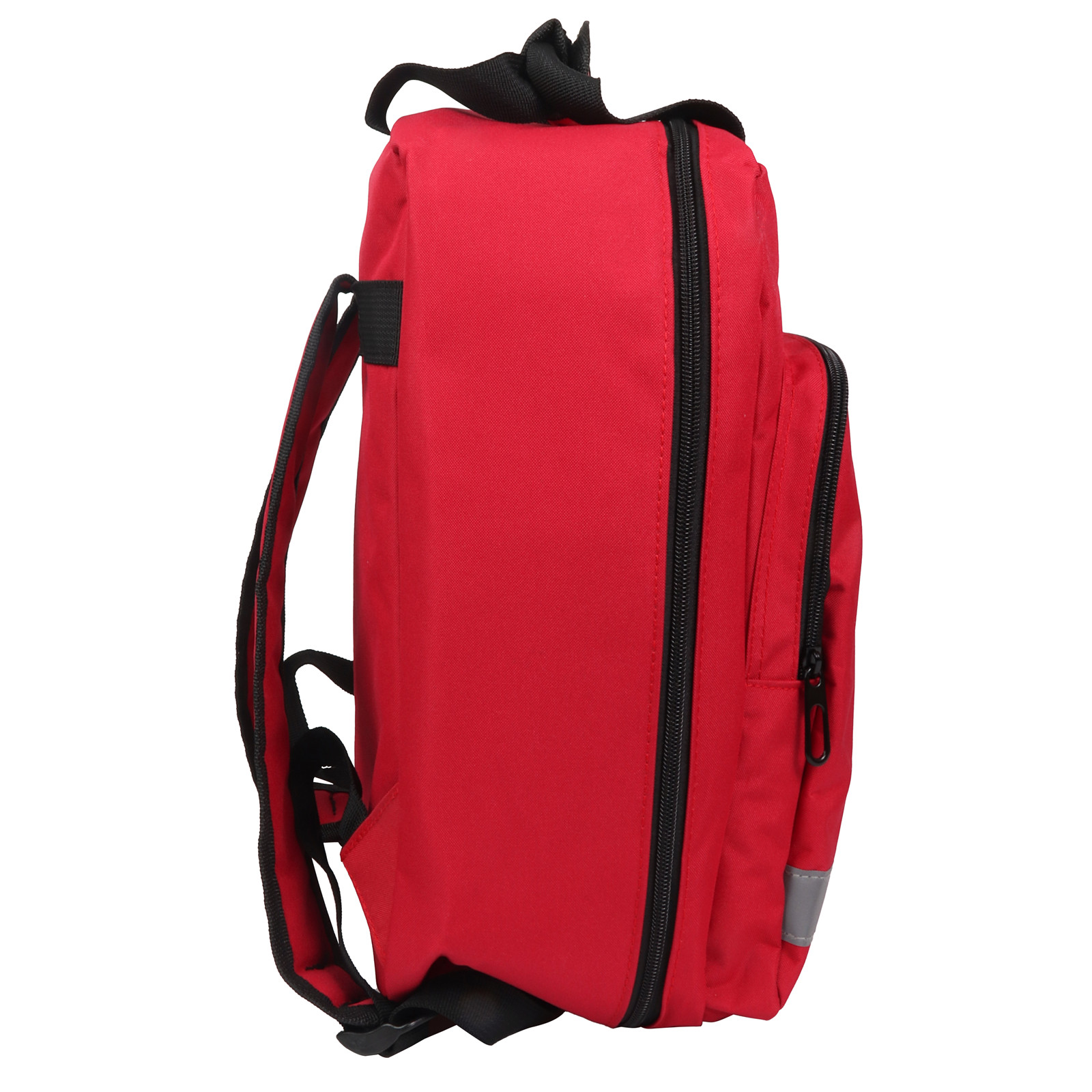 Backpack Emergency First Red Aid Bag Empty Medical First Aid Backpack Treatment First Responder Trauma Bag with Reflective Strip smile